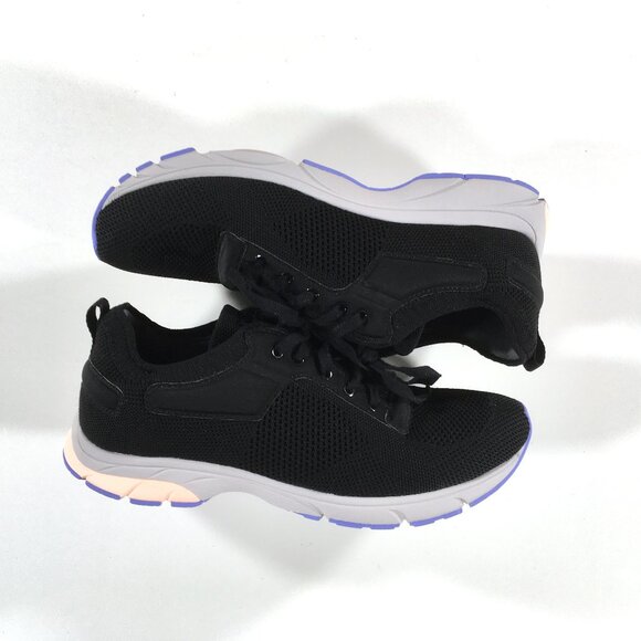 Vionic Endure Lace Up Sneakers Womens Size 11 Black Knit - Picture 2 of 9